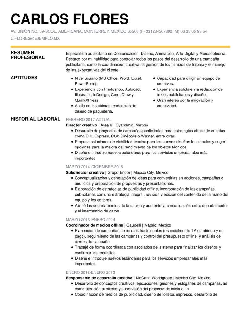 como hacer publicidad curriculum 1