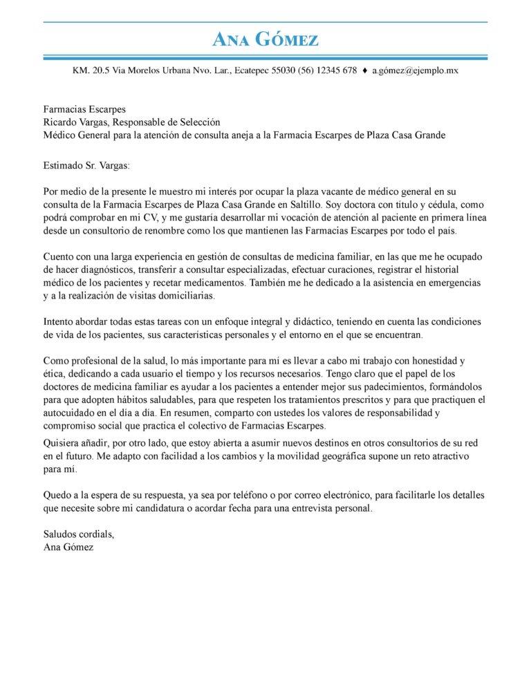 Ejemplos De Carta De Presentación Mi Cv Ideal 2022